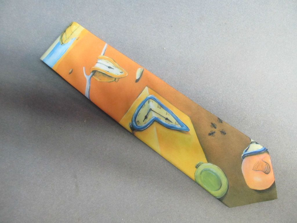 Ralph Marlin Salvador Dali Time Warp Tie 1994 Neat & Clean NICE