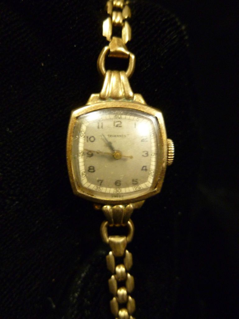 ANTIQUE SWISS TAVANNES 17 JEWELS 10K GOLD FILLED LADIES WATCH