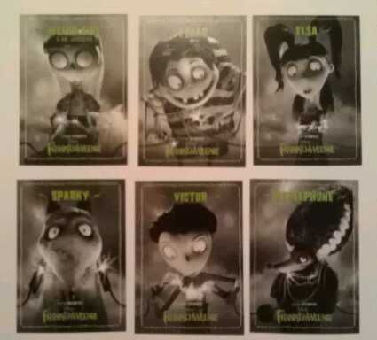 New rare Disney Frankenweenie 6 card Promo set