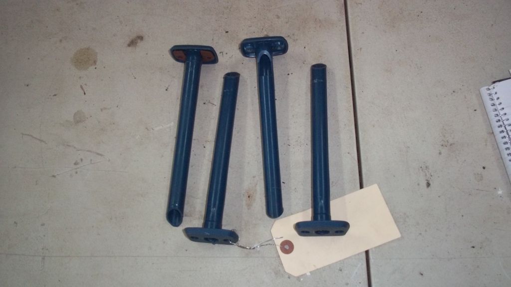 1973 75 DART DUSTER ROADRUNNER HEADREST TUBE SET BLUE CHARGER PLYMOUTH