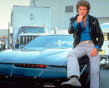 KNIGHT RIDER DAVID HASSELHOFF KITT 36X24 POSTER PRINT