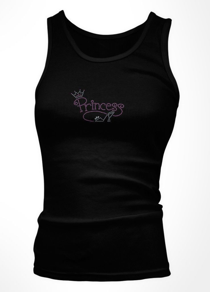 Funny Tiara Glass Slipper Spoiled Sugar Daddy Money Girls Tank Top