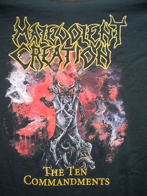 MALEVOLENT CREATION THE TEN COMMANDMENTS T  SHIRT MEDIUM