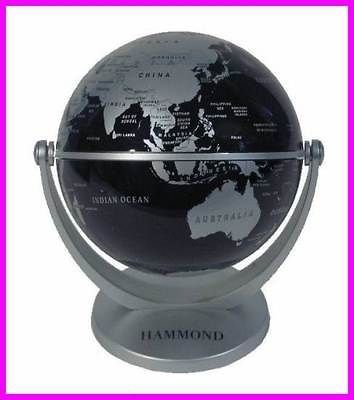 Hammond World Atlas Tilt & Swivel Blue and Silver Desktop Mini