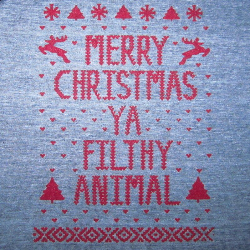 kids merry christmas ya filthy animal t shirt ugly xmas sweater funny