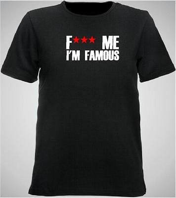 david guetta f*** me im famous logo teeshirt, size and colour choice