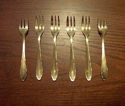 HOMAG 90 Silver Plate Dessert Forks, 6pc. set, Germany