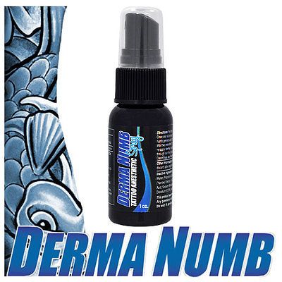 Derma Numb Topical Numbing Anesthetic DURING Tattoo Lidocaine Painless