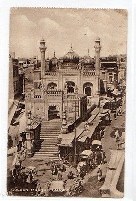 Pakistan Lahore Golden Mosque OLD POSTCARD SE58