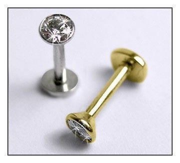 Diamond Labret Stud / Indian Nose Stud 10pt VS1 G/H in Choice of Gold