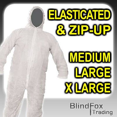 Disposable White Overall Protective Painting Coverall Boilersuit