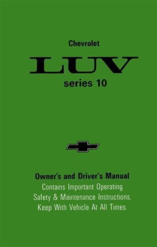 1980 Chevrolet Luv Truck Owners Manual User Guide Reference Operator