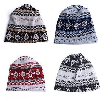 New Snow Beanie and Neck Warmer Hat Unique style knitted Fair Isle one