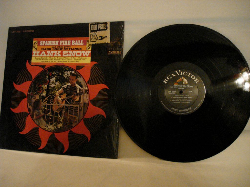 HANK SNOW SPANISH FIRE BALL RCA VICTOR RECORDS 33RPM LP STEREO ALBUM #