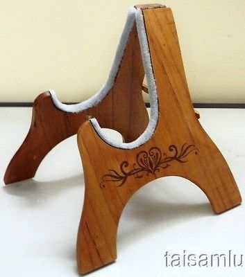 Mahogany Mandolin Ukulele WOOD STAND laser love and vines pattern VNS1