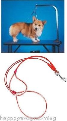 NO SIT LIE DOWN Dog CAT Grooming HEAVYDUTY Cable Loop Holder RESTRAINT