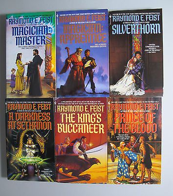 Raymond E. Feist 6 Fantasy PB Lot Riftwar Saga 1 4, Kings Buc, Prince