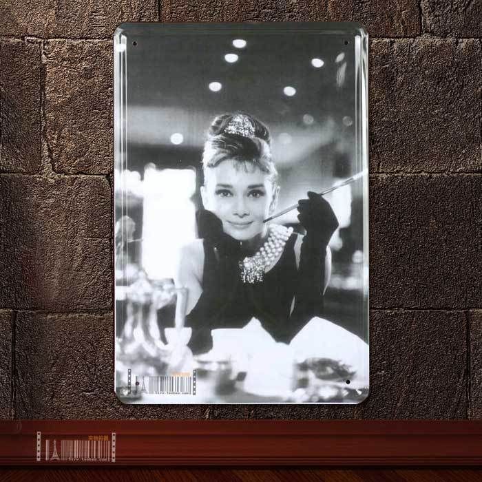 A4 Sheet metal drawing Decorative painting Audrey Hepburn