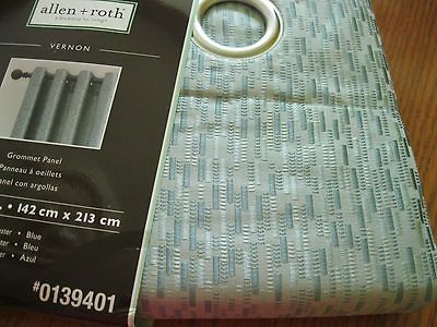 Vernon Grommet Panel Drape Curtain Blue 84L contemporary Free Ship