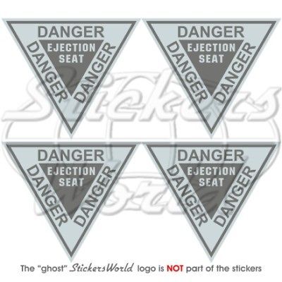 DANGER Ejection Seat USAF Martin Baker LowVis Stickers