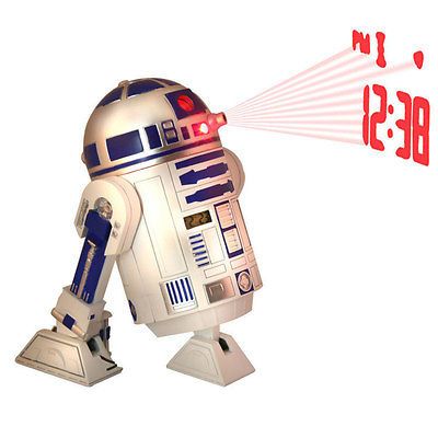 Official Star Wars R2D2 Projection Alarm Clock Movie Gifts