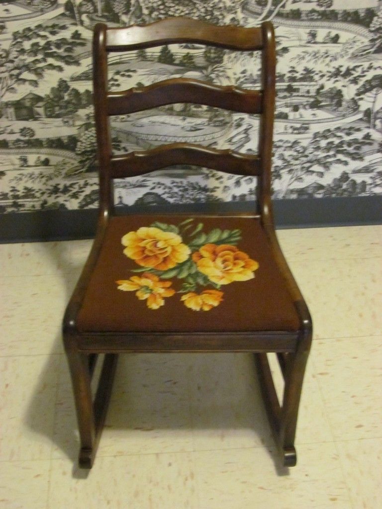 Duncan Phyfe Roseback Rocking Chair Rocker by Tell City Chair Company