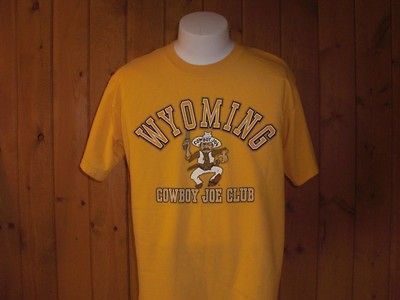 NCAA University Of Wyoming Cowboys Mascot Cowboy Joe Club Yellow Large