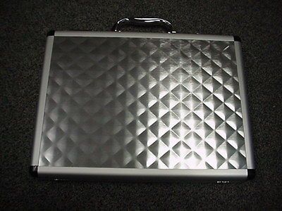 MINI ALUMINUM AC 208 QS quilted SILVER BRIEFCASE ATTACHE CHILDS LADIES