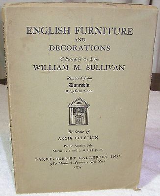 Book English Furniture And Decorations William M. Sullivan Lubetkin