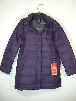 FACE YUME DOWN PARKA FAUX FUR WOMENS PURPLE MEDIUM EGGPLANT NWT NEW