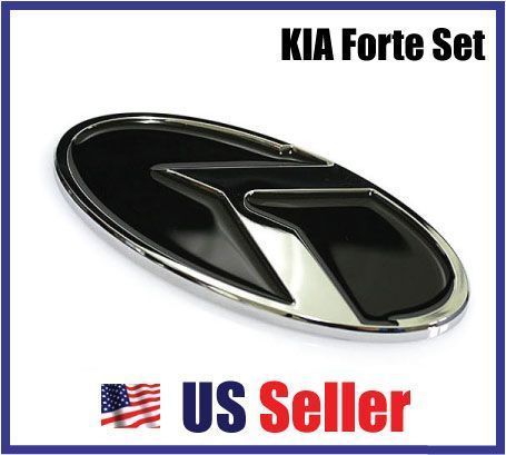 KIA FORTE K LOGO Emblem Front/Rear Set Grill + Trunk