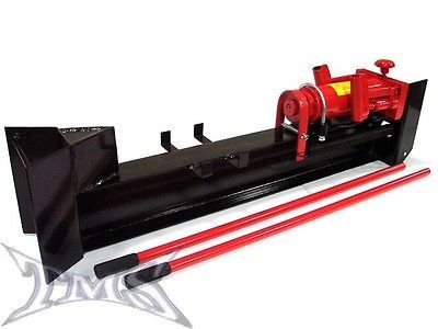 MANUAL HYDRAULIC HORIZONTAL LOG SPLITTER WOOD CUTTER 2 SPEED w/WHEELS