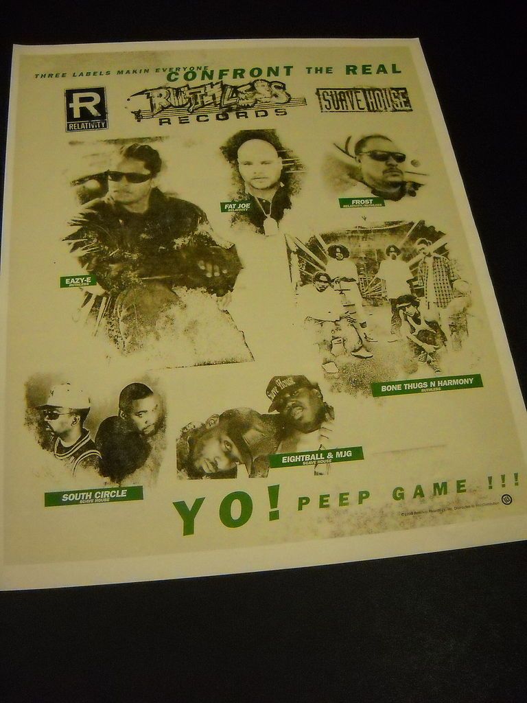 EAZY E Bone Thugs N Harmony FROST others RARE Rap Hip Hop 1995 Promo