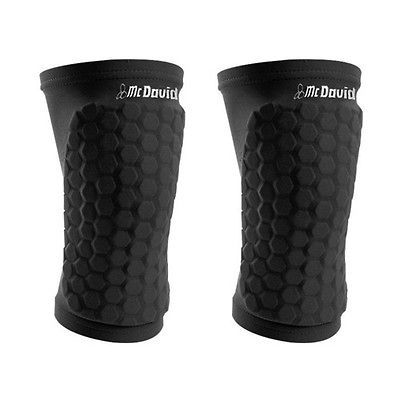 MCDAVID 6440 (PAIR) BLACK HEXPAD KNEE/ELBOW/SHI N/FOREARM RUNNING