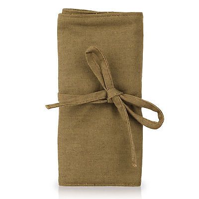 Bdellium Tools Eco Friendly Bambu Line Roll Up Pouch for Makeup Beauty