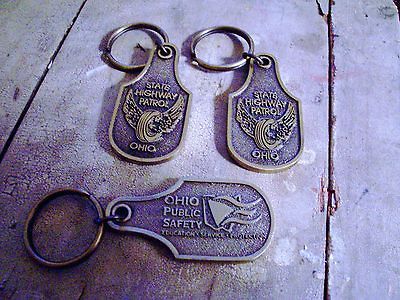 Ohio State Highway Patrol Brass Key Chains OSP