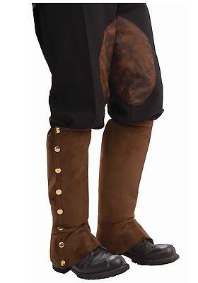 Steampunk Suede Shoe Spats