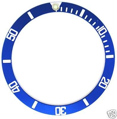 BLUE BEZEL INSERT FOR MENS ROLEX SUBMARINER BLUE SILVER