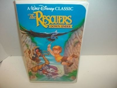 disney The Rescuers Down Under   kids vhs cartoon movie tape