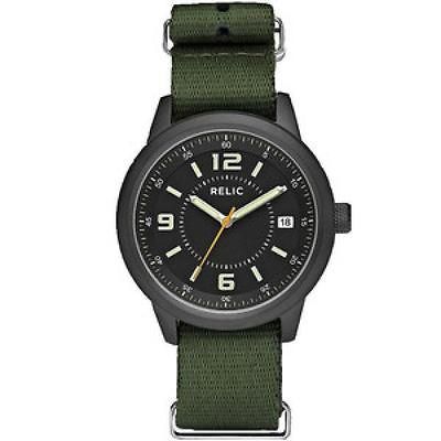 Relic Kennedy Green Nylon Analog Mens Watch ZR11945