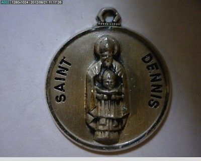 Vintage Sterling Silver St. Dennis Signed CREED Charm