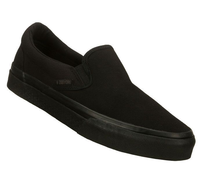 Zoo York CLIFFSIDE Mens Slip On Canvas Skate Shoe Black