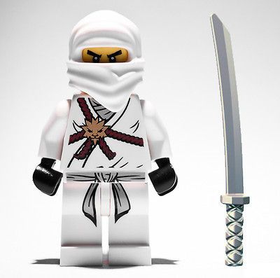 LEGO NINJAGO ZANE MINIFIG figure minifigure ninja go samurai toy