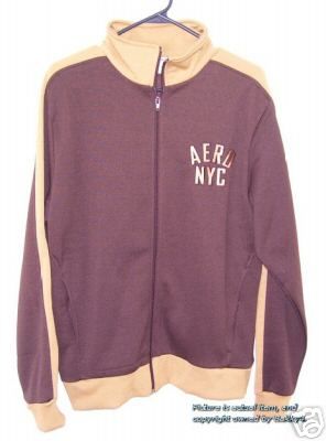 AEROPOSTALE Brown NYC Mens Track Jacket size M NWT