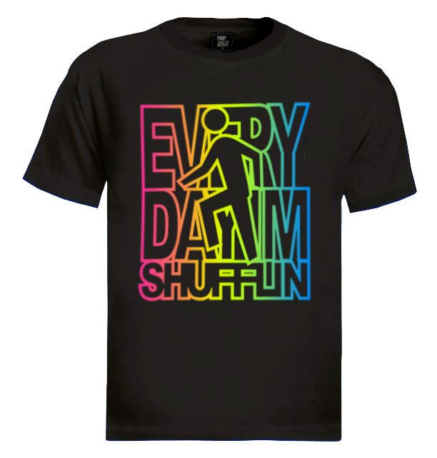 day Im Shufflin Song T Shirt Shuffling LMFAO rock lyrics everyday Gold