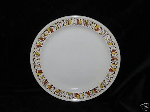 STEELITE   FANFARE   YELLOW RUST BROWN   SALAD PLATE