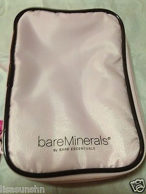 bareMinerals Pink Expandable Makeup Bag (Zippered pouch and brush