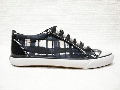 NIB~COACH~BARRETT NAVY BLUE MULTI POPPY BRUSH TENNIS SHOES SNEAKERS