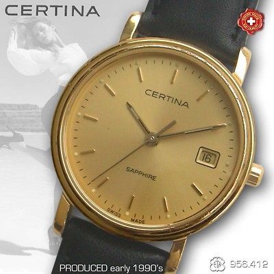 CERTINA, SAPPHIRE, LADY, EARLY 90S, QUARTZ MOVEMENT ETA 956.412