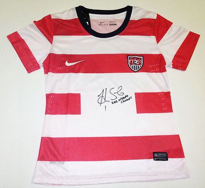 Hope Solo Signed Nike Soccer Jersey 2012 London Olympics Team USA